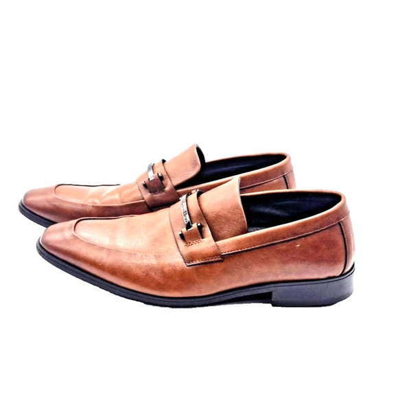 Calvin Klein Men\'s Malcome Tan Bit Loafers Slip-On Shoes Size 9.5 M Preppy Style main image 9